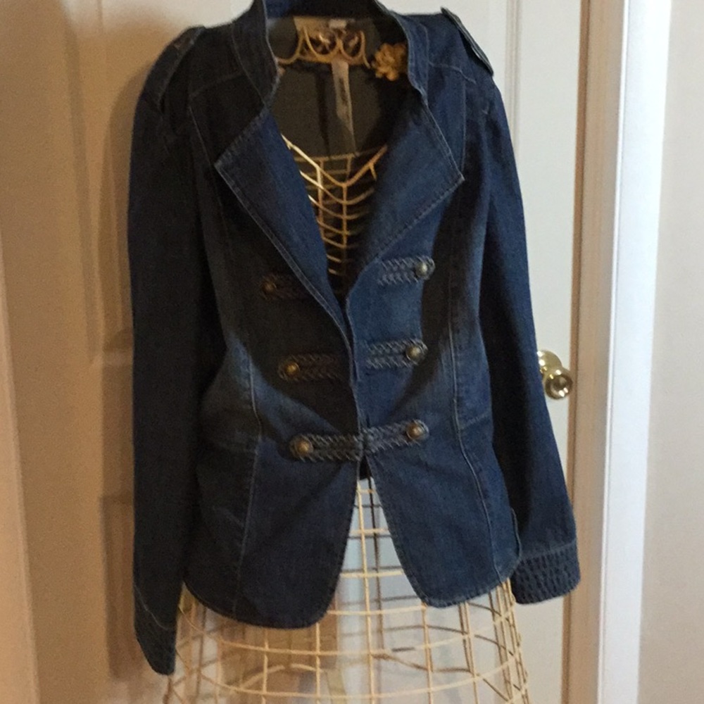 Chico’s Blue Jean Denim Jacket